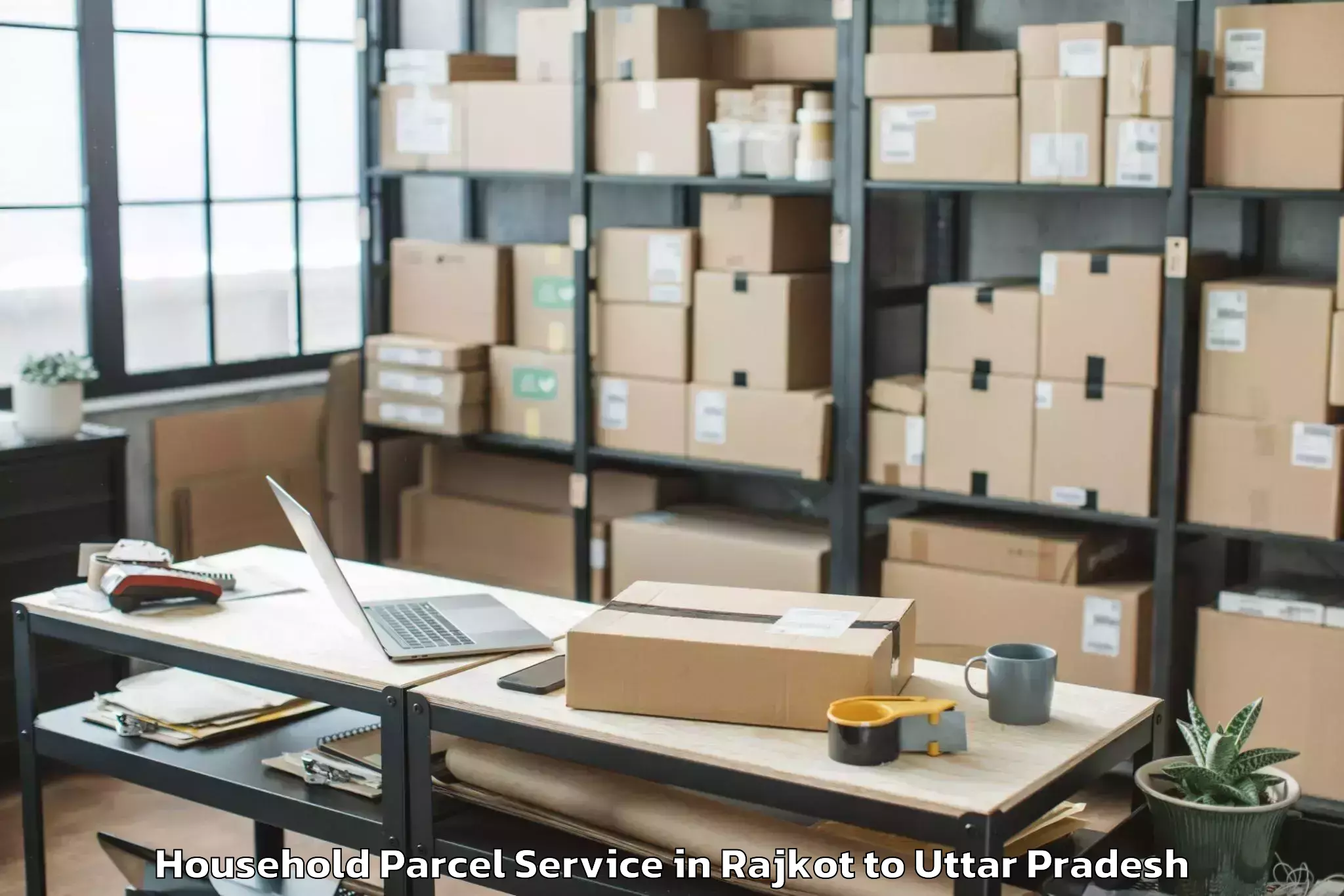 Get Rajkot to Biswan Household Parcel